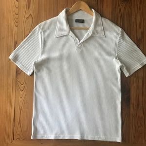 MAX Clone Ribbed Collared Shirt